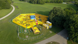 Luftaufnahme vom Labyrinth