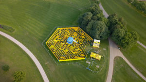 Luftaufnahme vom Labyrinth