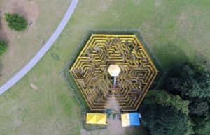 Luftaufnahme vom Labyrinth