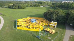 Luftaufnahme vom Labyrinth