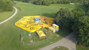 Luftaufnahme vom Labyrinth