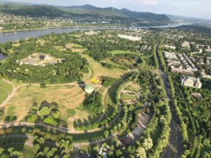 Bonner Rheinaue mit Labyrinth